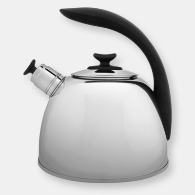 Berghoff Essentials Lucia 2.6-qt. Stainless Steel Whistling Tea Kettle In Silver