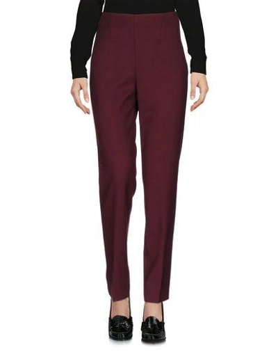 Piazza Sempione Casual Pants In Maroon