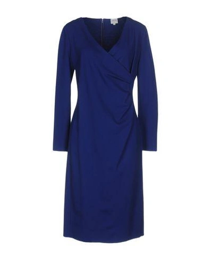 Armani Collezioni Midi Dresses In Blue