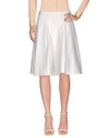 Armani Collezioni Knee Length Skirts In White