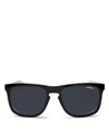 Carrera Mirrored Square Keyhole Sunglasses, 55mm In Matte Black/white