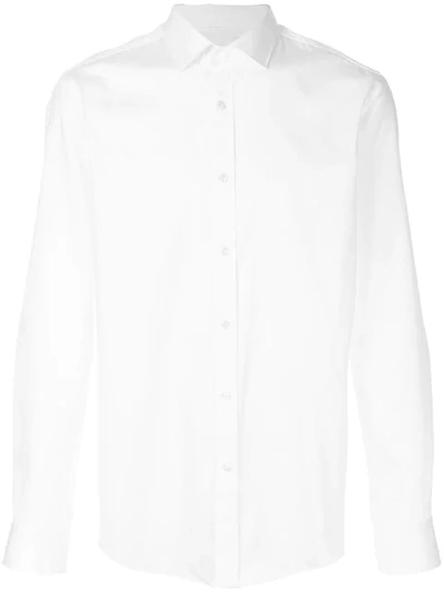 Hugo Boss Ronni Slim Fit Button-down Shirt In White