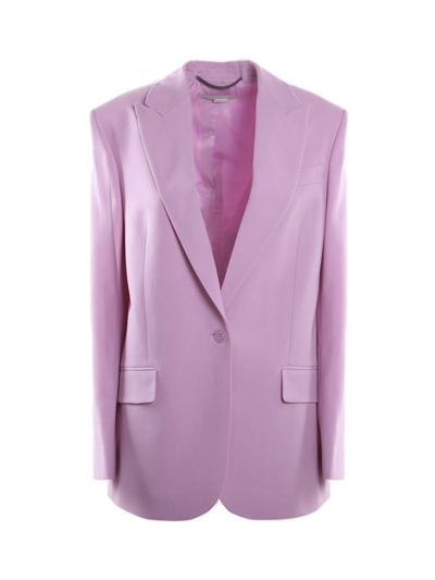 Stella Mccartney Single-breasted Tailored Blazer In Pink