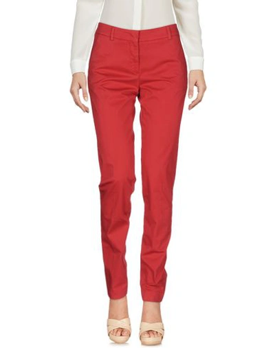 Incotex Casual Pants In Brick Red