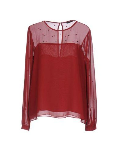 French Connection Blouses In Maroon
