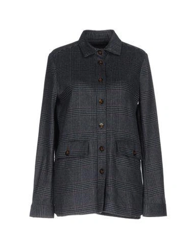 Peuterey Checked Shirt In Lead