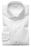 Eton Of Sweden Basic Regular Fit Small Herringbone Dress Shirt In White