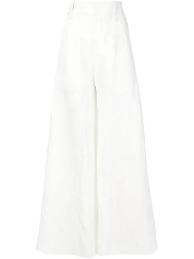 Chloé Flared Trousers In White