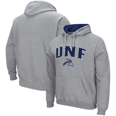 Colosseum Heathered Gray Unf Ospreys Arch And Logo Pullover Hoodie