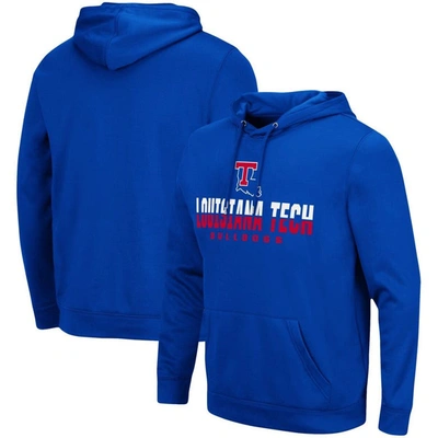 Colosseum Royal Louisiana Tech Bulldogs Lantern Pullover Hoodie