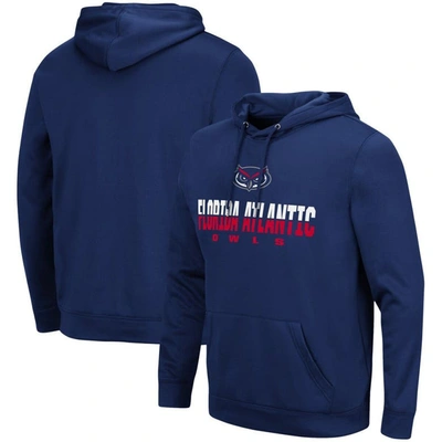 Colosseum Navy Fau Owls Lantern Pullover Hoodie