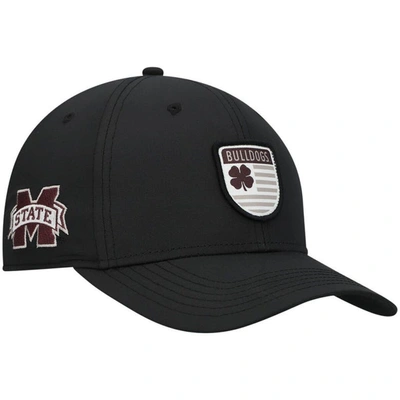 Black Clover Black Mississippi State Bulldogs Nation Shield Snapback Hat