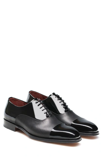 Magnanni Denali Patent-leather Oxford Shoes In Black