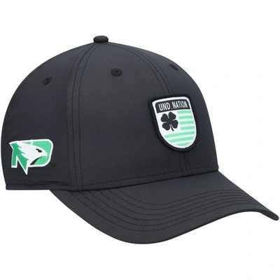 Black Clover Black North Dakota Nation Shield Snapback Hat