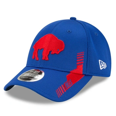 New Era Men's Royal Buffalo Bills 2021 Nfl Sideline Home Historic Logo 9forty Adjustable Hat