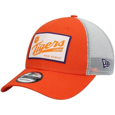 New Era Orange Clemson Tigers Timeless Trucker 9forty Snapback Hat