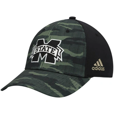 Adidas Originals Adidas Camo Mississippi State Bulldogs Military Appreciation Primegreen Flex Hat