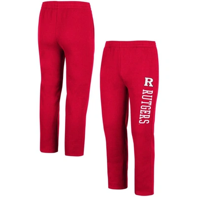 Colosseum Scarlet Rutgers Scarlet Knights Fleece Pants