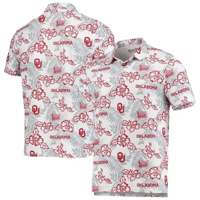 Reyn Spooner White Oklahoma Sooners Performance Polo