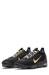 Nike Air Vapormax 2021 Fk Sneaker In Black/ White/ Gold/ Grey