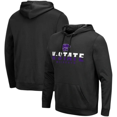 Colosseum Black Kansas State Wildcats Lantern Pullover Hoodie