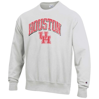 Champion Gray Houston Cougars Arch Over Logo Reverse Weave Pullover Sweatshirt