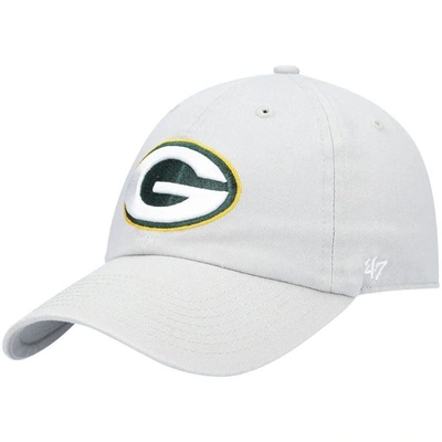 47 ' Gray Green Bay Packers Clean Up Adjustable Hat