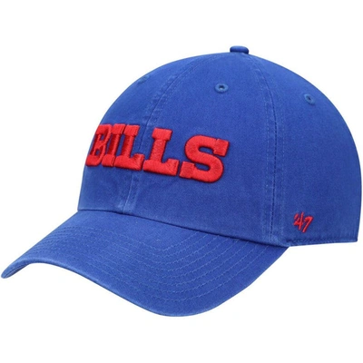 47 ' Royal Buffalo Bills Clean Up Script Adjustable Hat