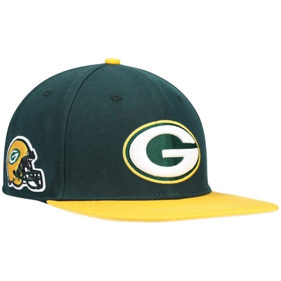 Pro Standard Men's Green, Gold Green Bay Packers 2tone Snapback Hat In Green,gold
