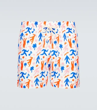 Arrels Barcelona Mens Graphic Print Drawstring Classic Swim Shorts, Size Xx-large In N,a