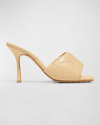 Bottega Veneta The Rubber Lido High-heel Sandals In Giallo