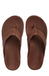 Olukai 'hiapo' Flip Flop In Toffee/ Toffee Leather