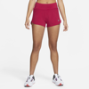 Nike Eclipse High Waist Running Shorts In Red