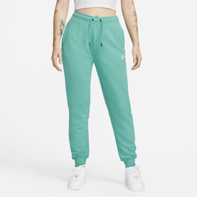 Nike Women's  Sportswear Essential Fleece Trousers In Green