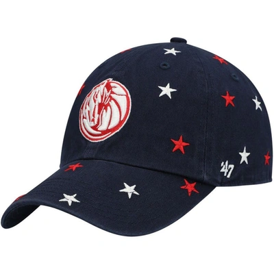 47 ' Navy Dallas Mavericks Confetti Cleanup Adjustable Hat
