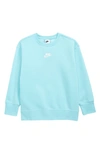 Nike Sportswear Kids' Club Fleece Sweatshirt In Copa/white