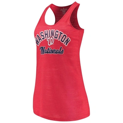 Soft As A Grape Red Washington Nationals Multicount Racerback Tank Top