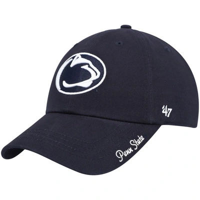 47 ' Navy Penn State Nittany Lions Miata Clean Up Logo Adjustable Hat