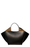 Ree Projects Medium Ann Leather Tote In Black