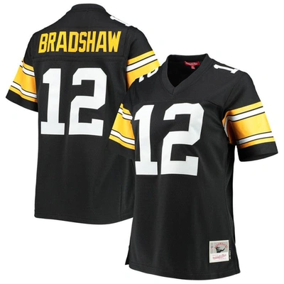 Mitchell & Ness Terry Bradshaw Black Pittsburgh Steelers Legacy Replica Player Jersey