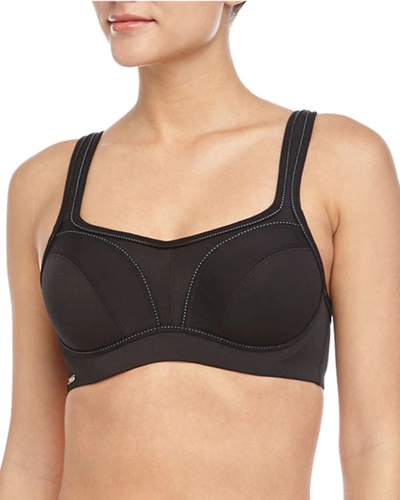 Chantelle Contour High Impact Sports Bra, Black