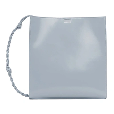 Jil Sander Blue Medium Tangle Shoulder Bag In 457 Lblue