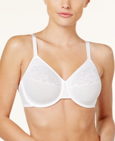 Wacoal Visual Effects Unlined Underwire Minimizer Bra In White