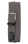 Nordstrom Woven Belt In Grey