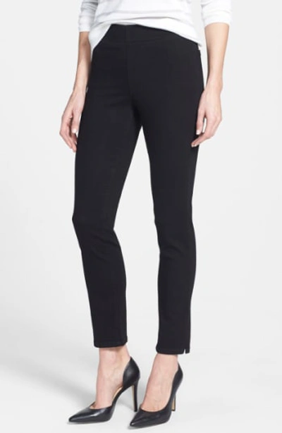 Nydj Petites Alina Pull-on Ankle Jeans In Black