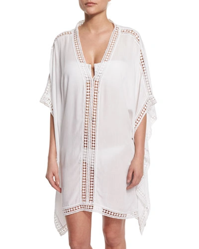 Tommy Bahama Lace Trim Tunic Swim Cover-up - 100% Exclusive In White