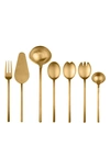 Mepra Due Ice Oro Serving Set, 7 Piece In Gold-tone