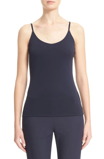 Lafayette 148 Petite Mesh Jersey Camisole In Ink