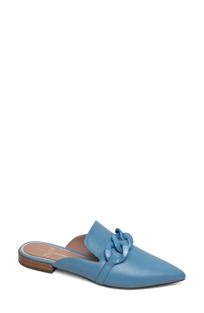 Linea Paolo Adora Pointed Toe Mule In Cerulean Blue