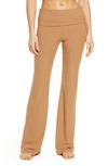 Skims Soft Lounge Fold Over Pants In Camel